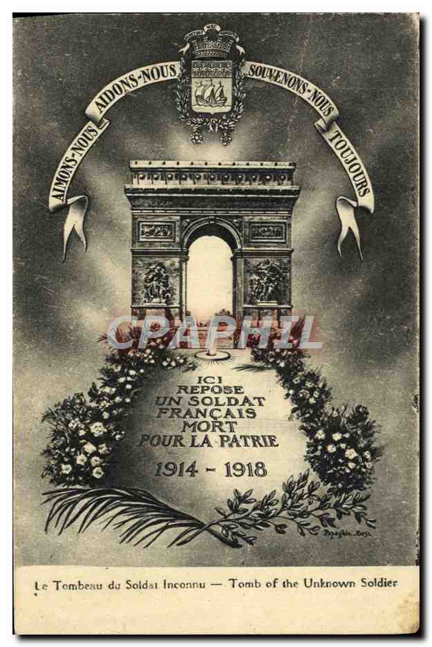 Tombeau du Soldat Inconnu — Tomb of the Unknown Soldier — E. Papeghin, Paris