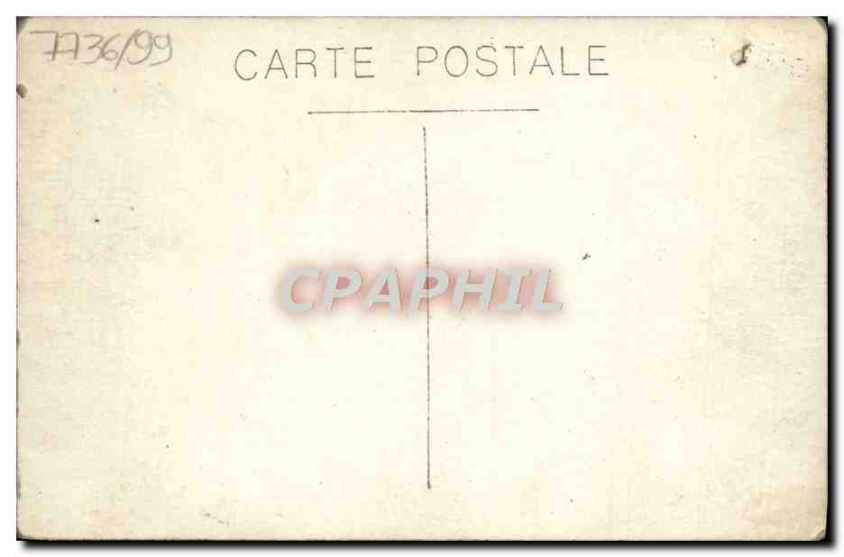 CARTE PHOTO Maison en construction — Verso