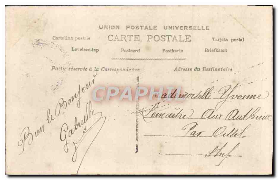 CPA Fantaisie Enfant Fleurs  — Verso