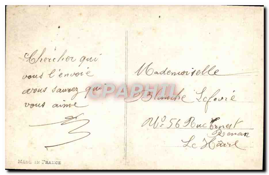 CPA Fantaisie Les Poissons d'Avril 1er avril — Rückseite