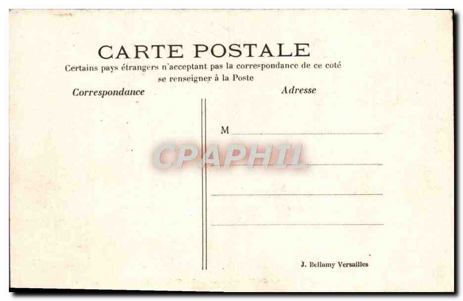 CPA Parc de Versailles Les colonnades — Verso