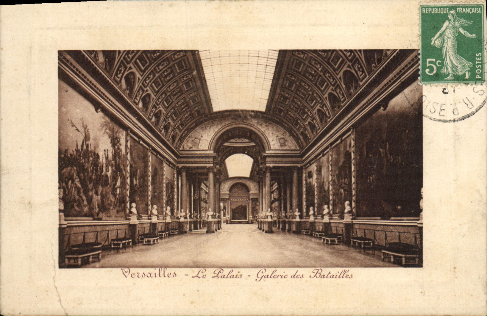 CPA Versailles Le palais Galerie des batailles