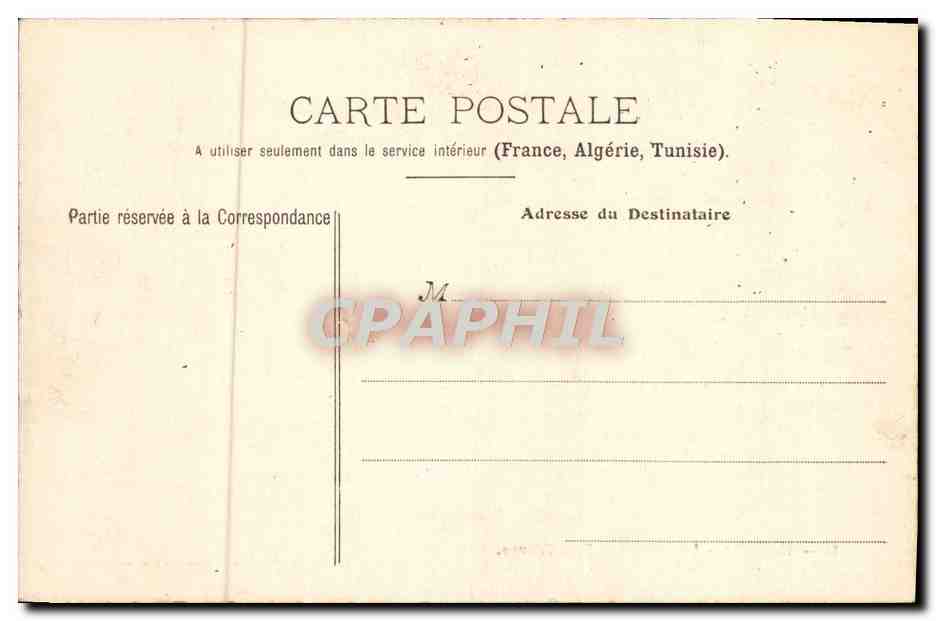 CPA Parc de Versailles Le Chateau Petit Trianon La chambre a coucher — Verso