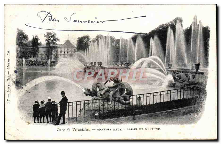 CPA Parc de Versailles Grandes Eaux Bassin De Neptune