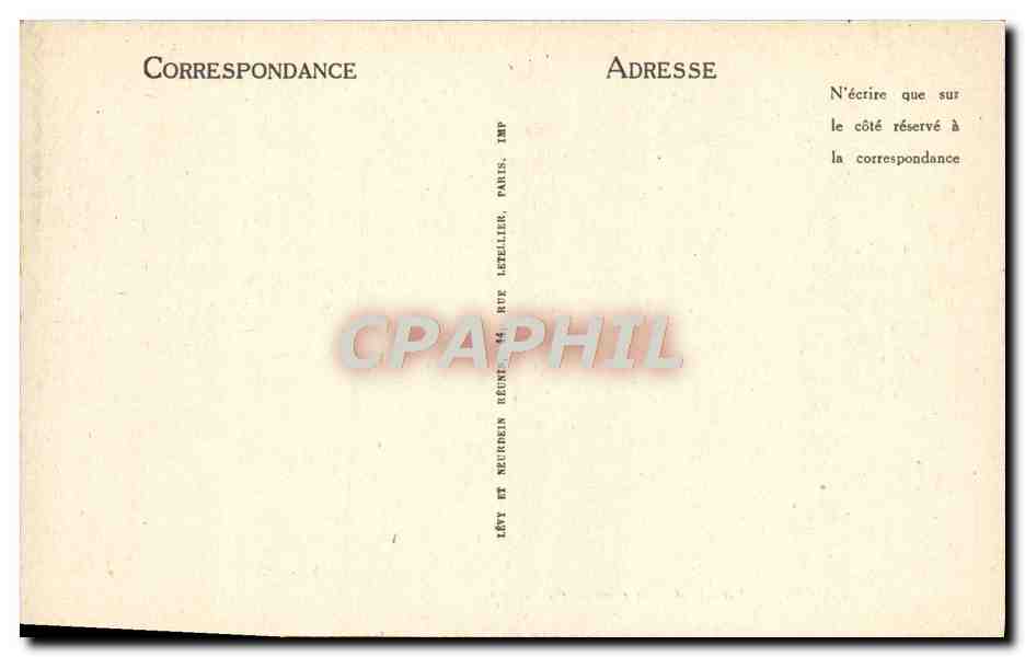 CPA Paris Palais du Luxembourg — Verso