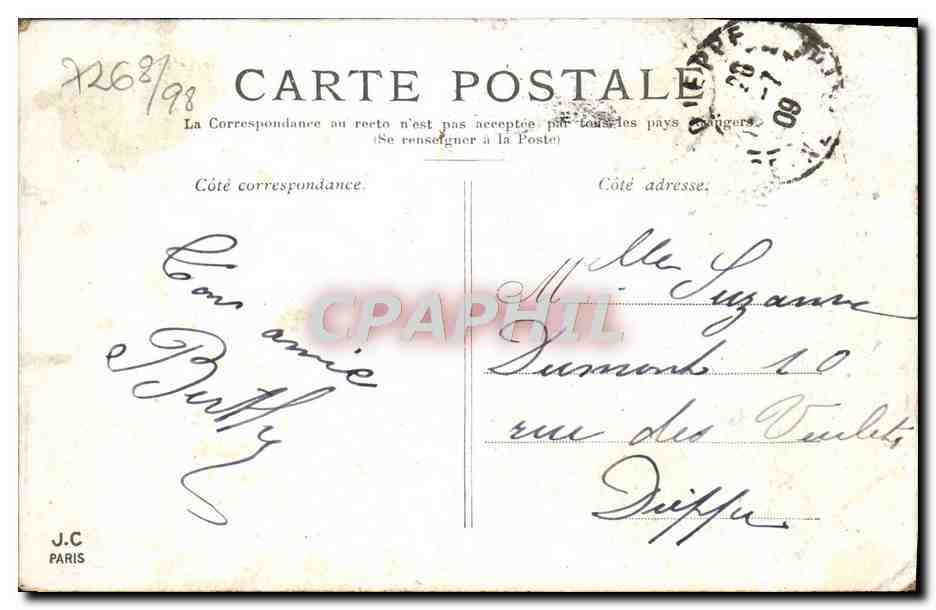 CPA Paris Palais du Luxembourg — Verso