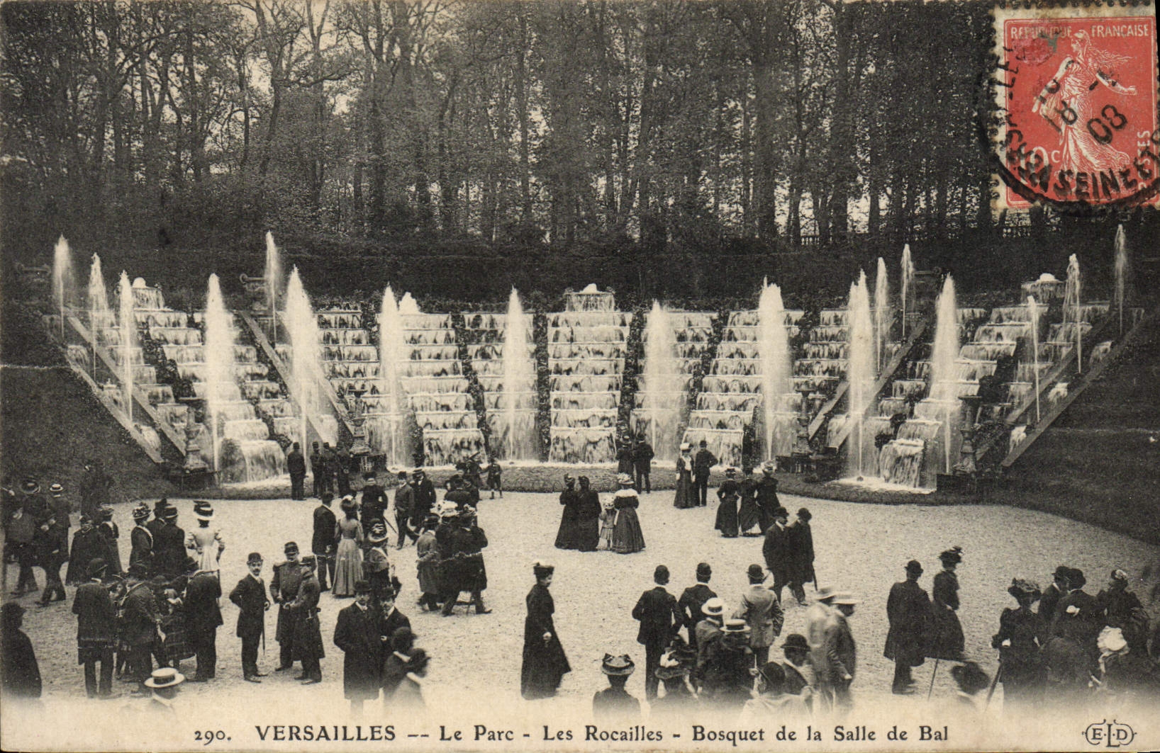 CPA Versailles Le Parc Les Rocailles Bosquet de la Salle de Bal