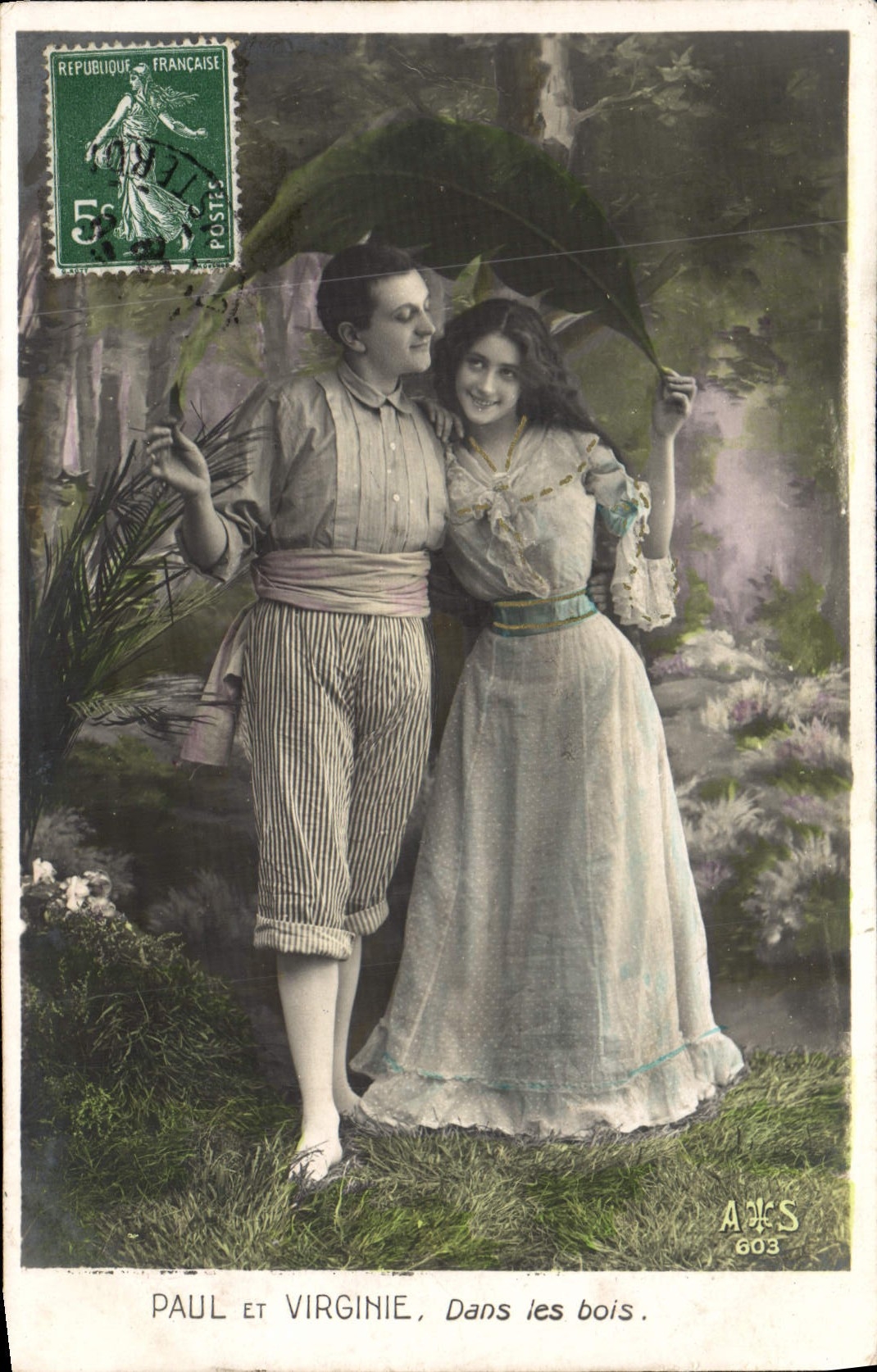Paul et Virginie, Dans les bois. — A&S 603 — Éditeur A&S