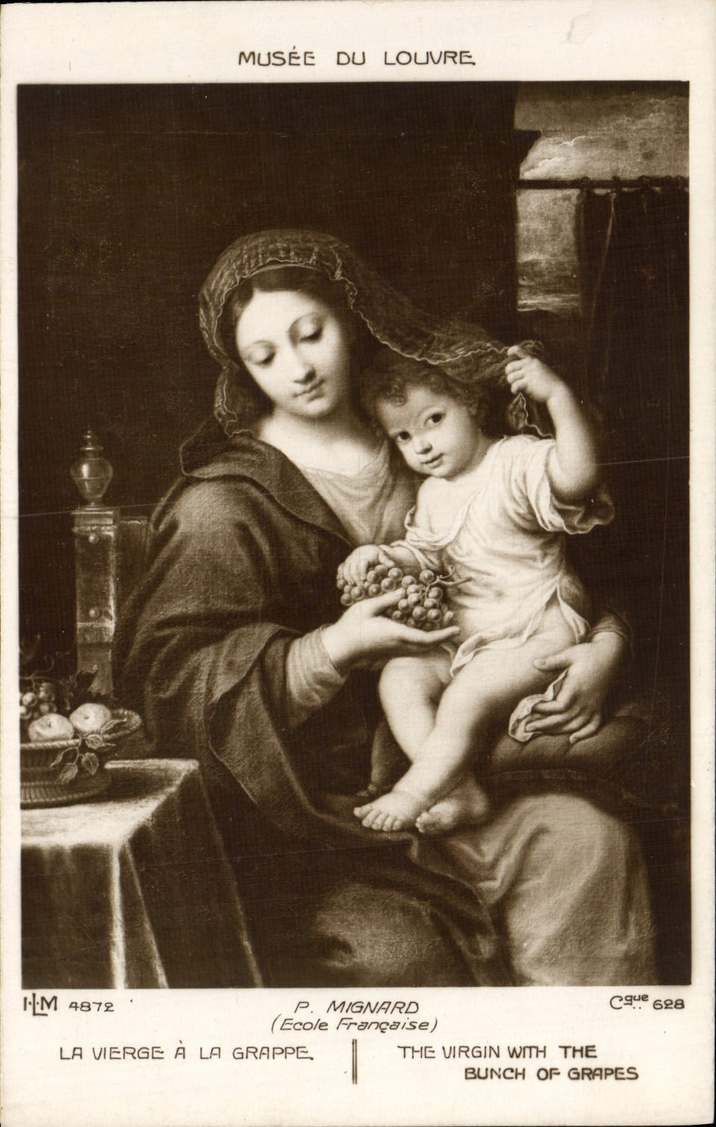 CPA Musee Du Louvre Mignard La vierge a la grappe