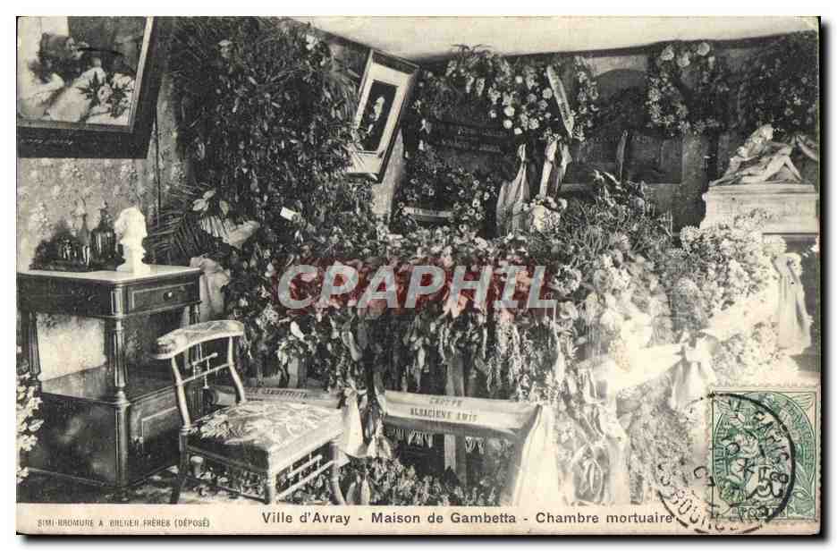 CPA Ville d'Avray Maison de Gambetta Chambre mortuaire
