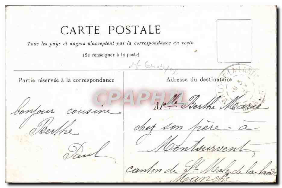 CPA Pyrenees Basilique de Lourdes — Verso