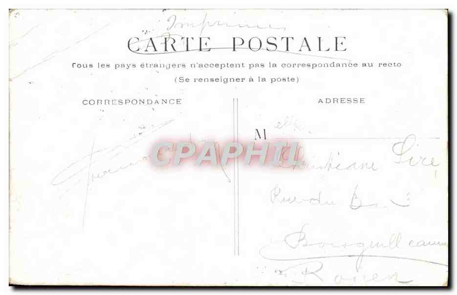 CPA Paris Boulevard De la Madeleine — Verso