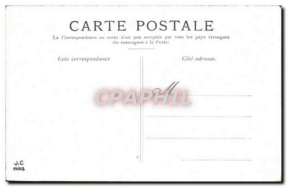 CPA Paris Boulevard des Italiens  — Rückseite