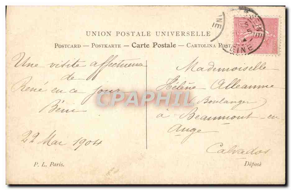 CPA Fantaisie Enfant Folklore — Verso