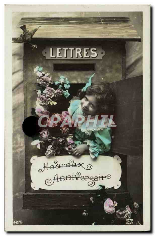 CPA Fantaisie Enfant Boite aux lettres