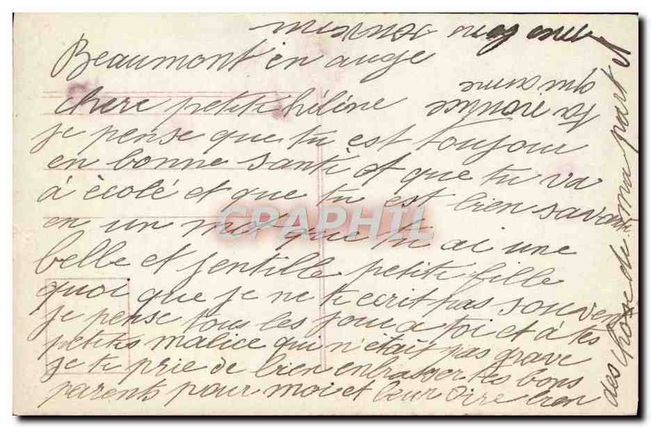 CPA Fantaisie Enfant Boite aux lettres — Rückseite