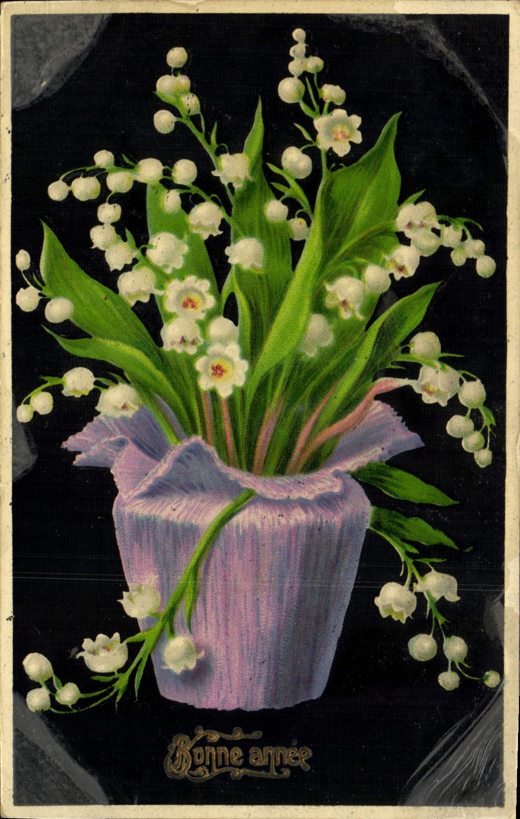 CPA Fantaisie Fleurs Muguet