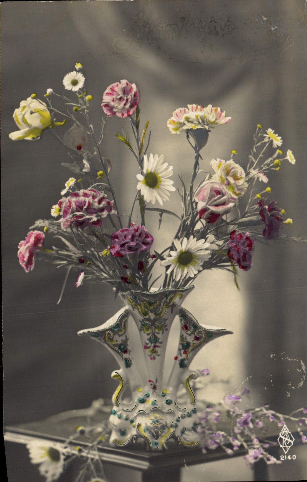 CPA Fantaisie Fleurs