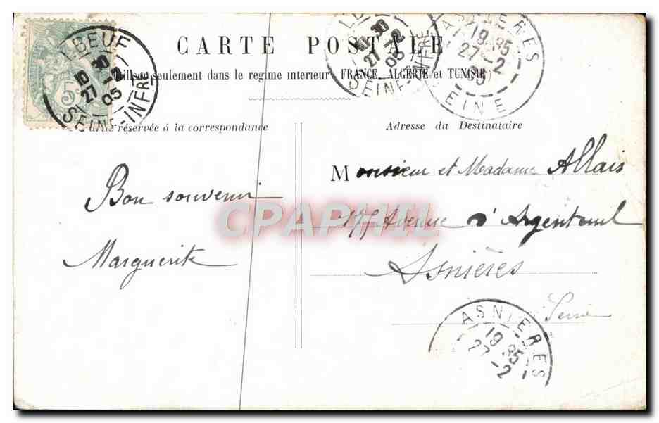 CPA Fantaisie Enfant — Rückseite