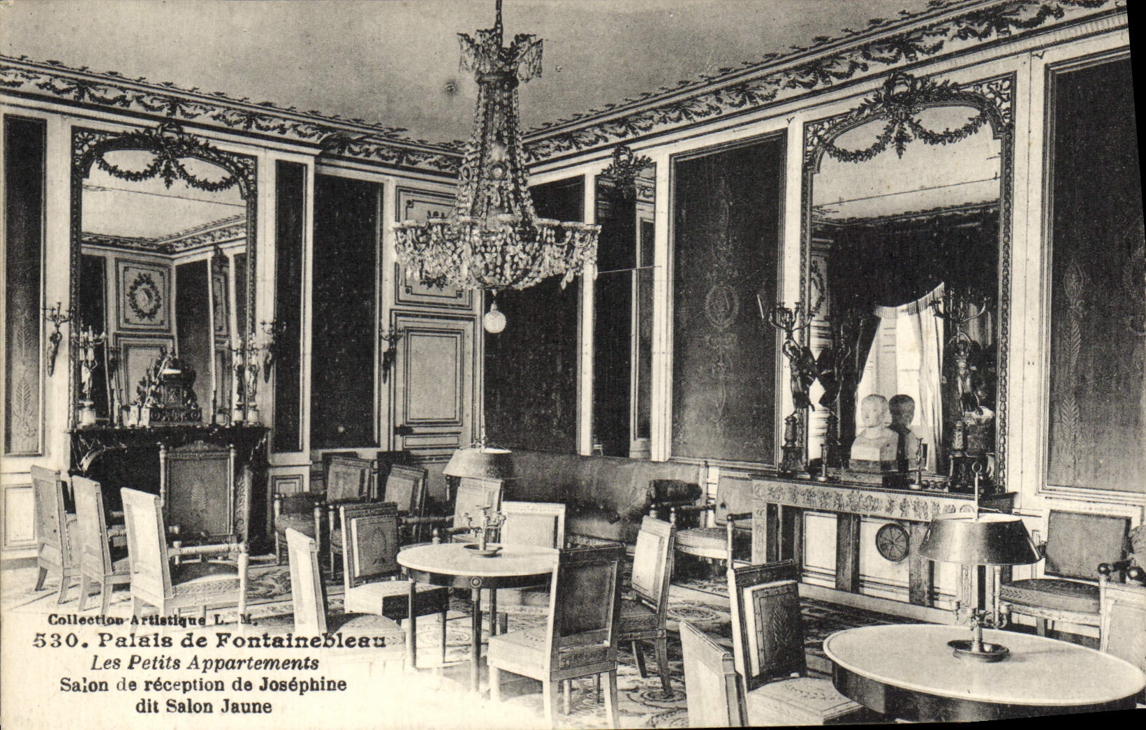 Palais de Fontainebleau — Les Petits Appartements, Salon de réception de Joséphine dit Salon Jaune — Collection Artistique L.M. n°530