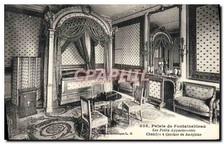 Palacio de Fontainebleau — Los Pequeños Apartamentos, Habitación de Joséphine — Edición Artística L. M.