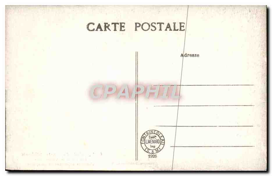 Palacio de Fontainebleau — Los Pequeños Apartamentos, Habitación de Joséphine — Edición Artística L. M. — Reverso