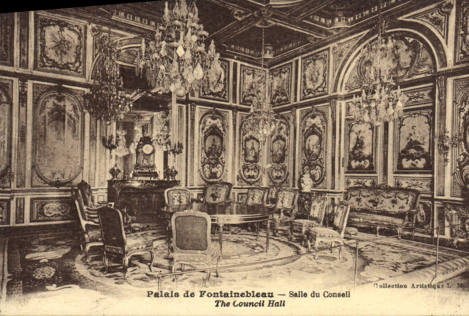 Schloss Fontainebleau — Ratssaal — Künstlerische Sammlung L. Me