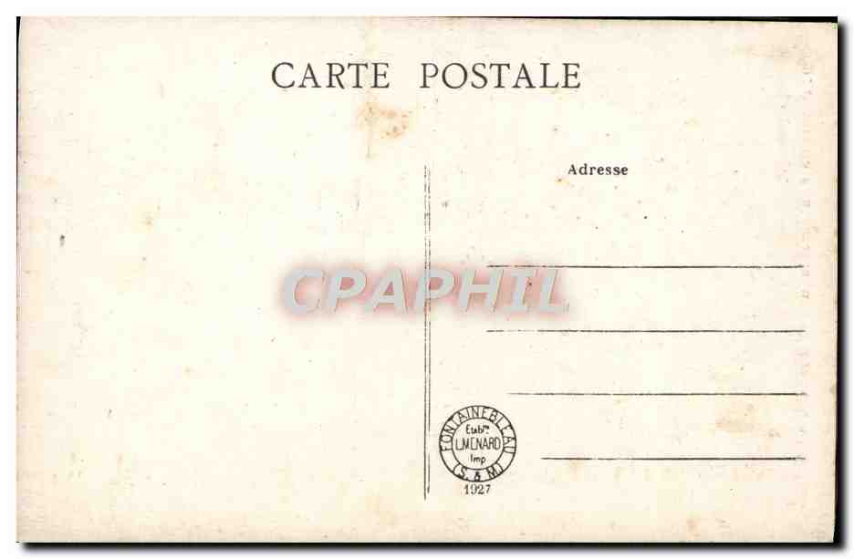 Palacio de Fontainebleau — El Cuna del Rey de Roma — Colección Artística L.M. — Reverso