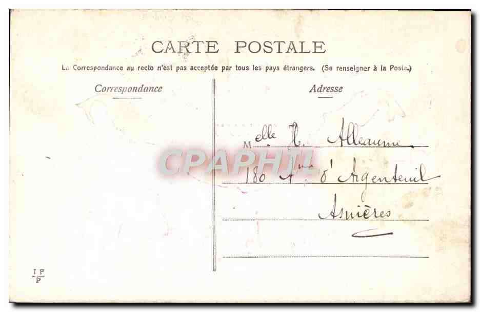 CPA Fantaisie Fleurs 1er Avril Poisson — Back