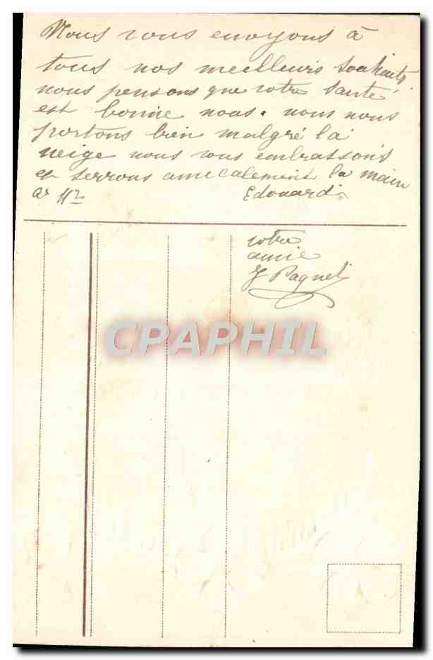 CPA Fantaisie Bonne Annee Fleurs Trefles — Verso