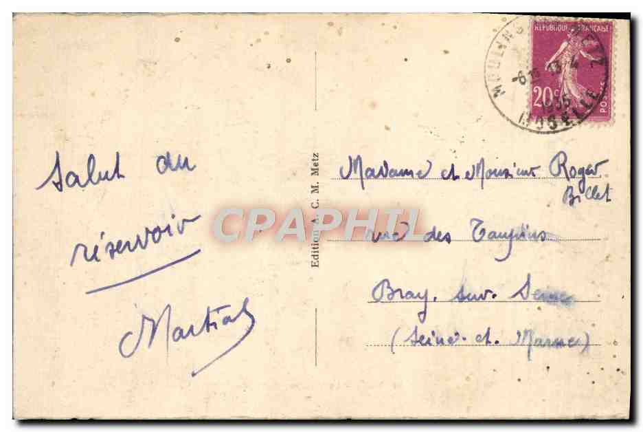 Metz - Le Quartier Général — éditeur C. M. Metz, n° 54 — Rückseite