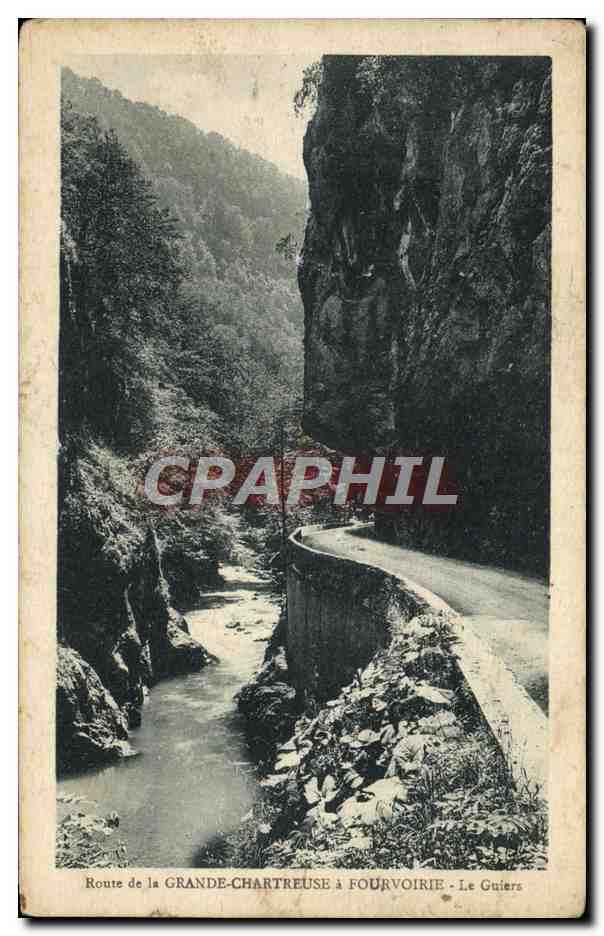 Route de la Grande-Chartreuse à Fourvoirie — Le Guiers — Cliché Oddaens, Grenoble