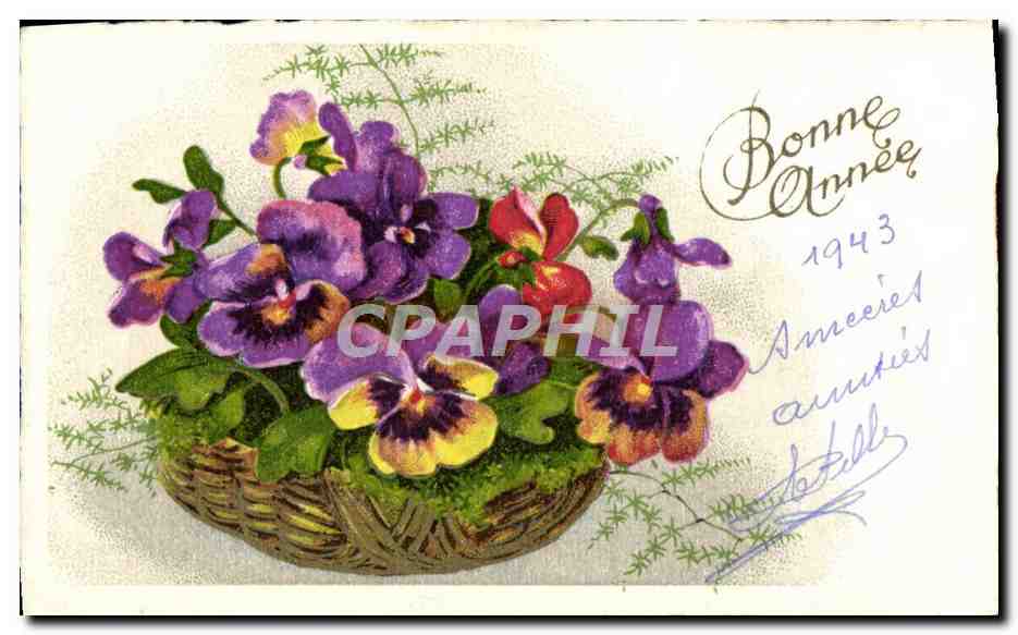 CPA Fantaisie Fleurs 