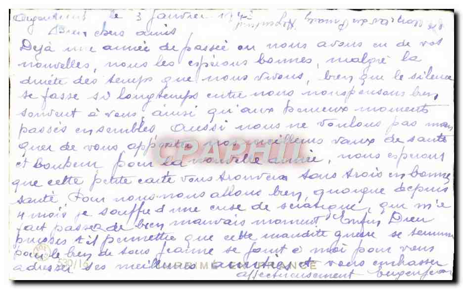 CPA Fantaisie Fleurs  — Rückseite