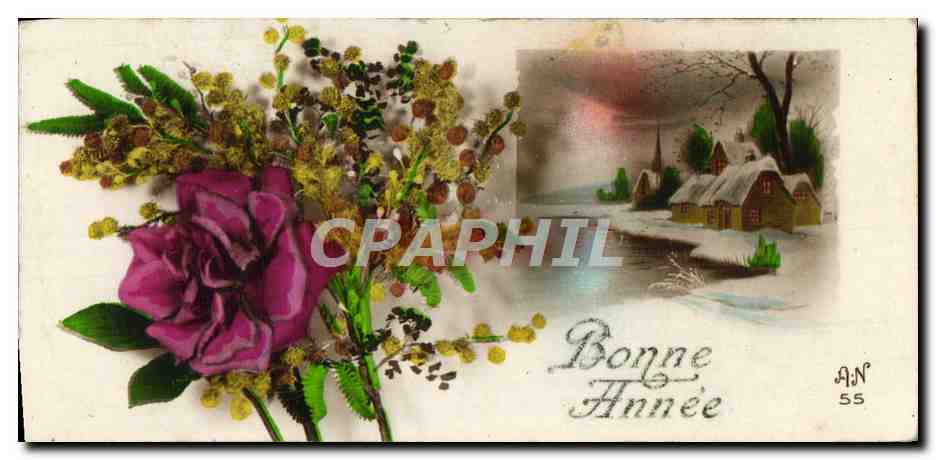 CPA Fantaisie Fleurs 