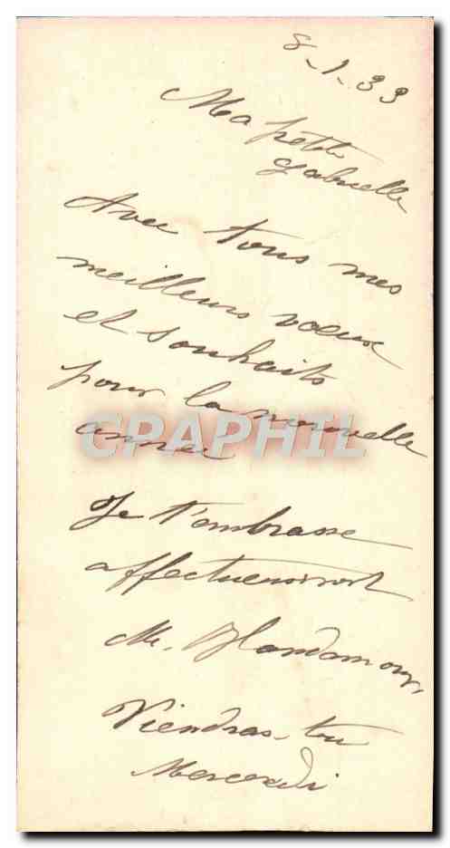 CPA Fantaisie Fleurs  — Verso