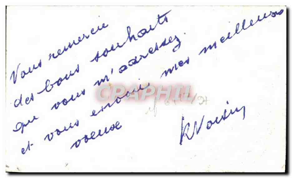 CPA Fantaisie Fleurs Fer a cheval — Verso