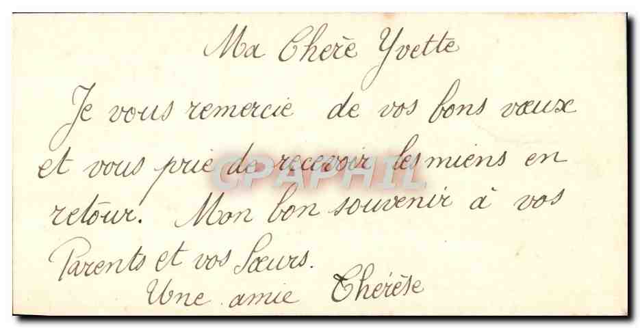 CPA Fantaisie Bonne annee — Verso