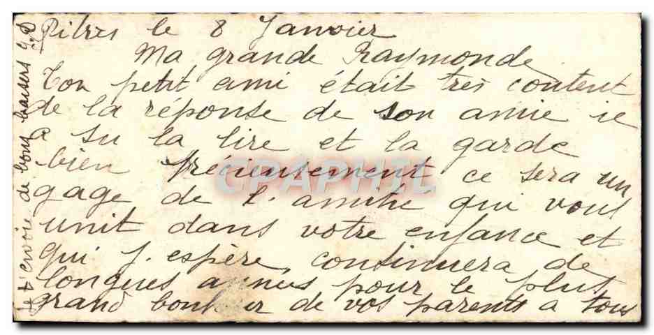 CPA Fantaisie Fleurs  — Verso