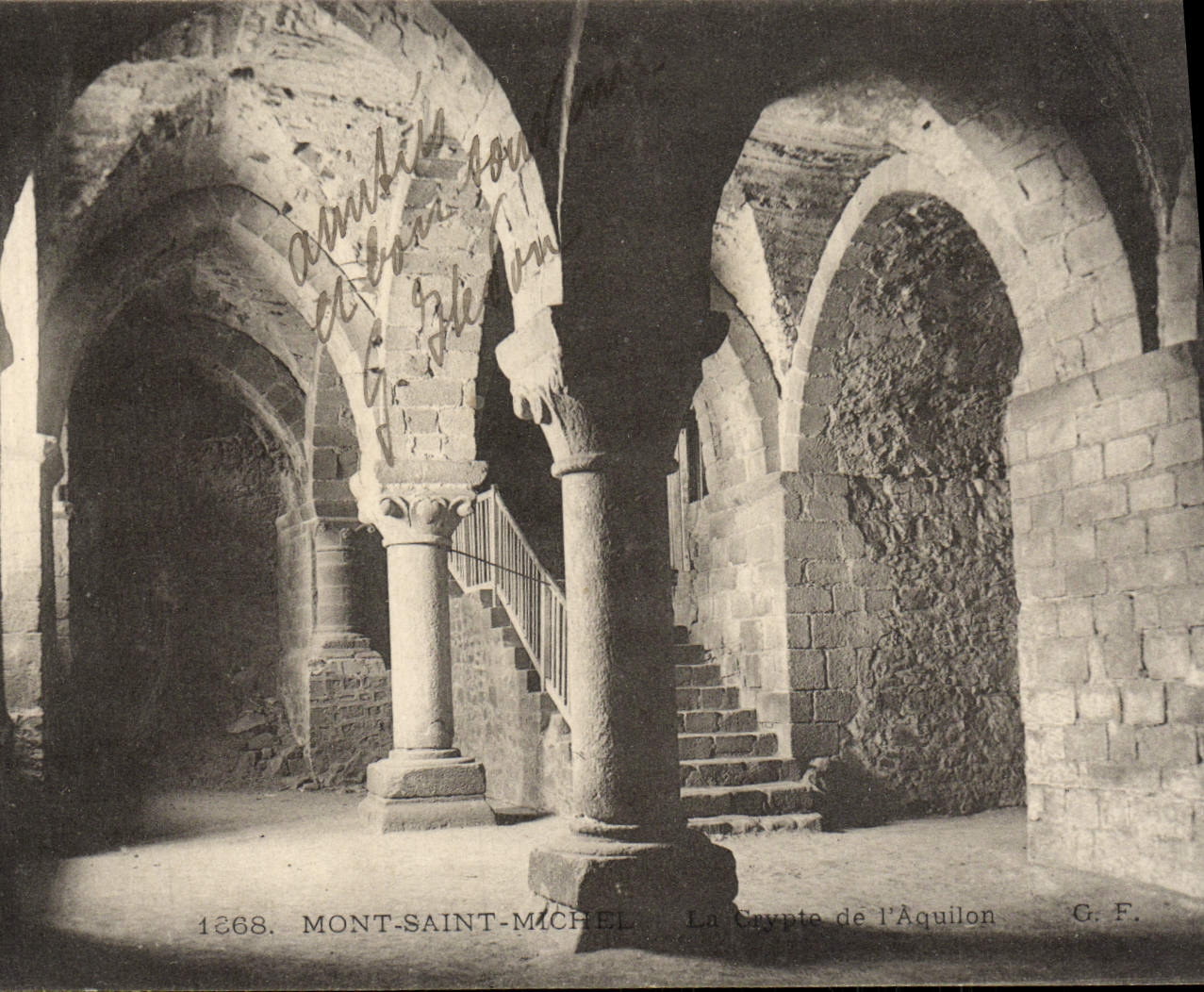 Mont-Saint-Michel — La Crypte de l'Aquilon — G. F. n° 1368