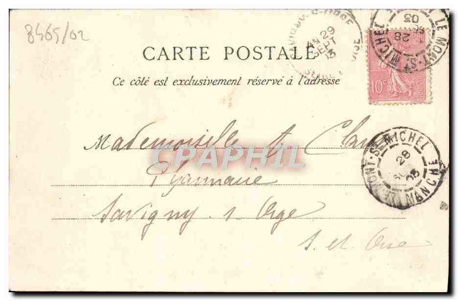 Mont-Saint-Michel — La Crypte de l'Aquilon — G. F. n° 1368 — Verso