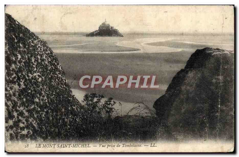 CPA Mont Saint Michel Vue prise de Tombelaine