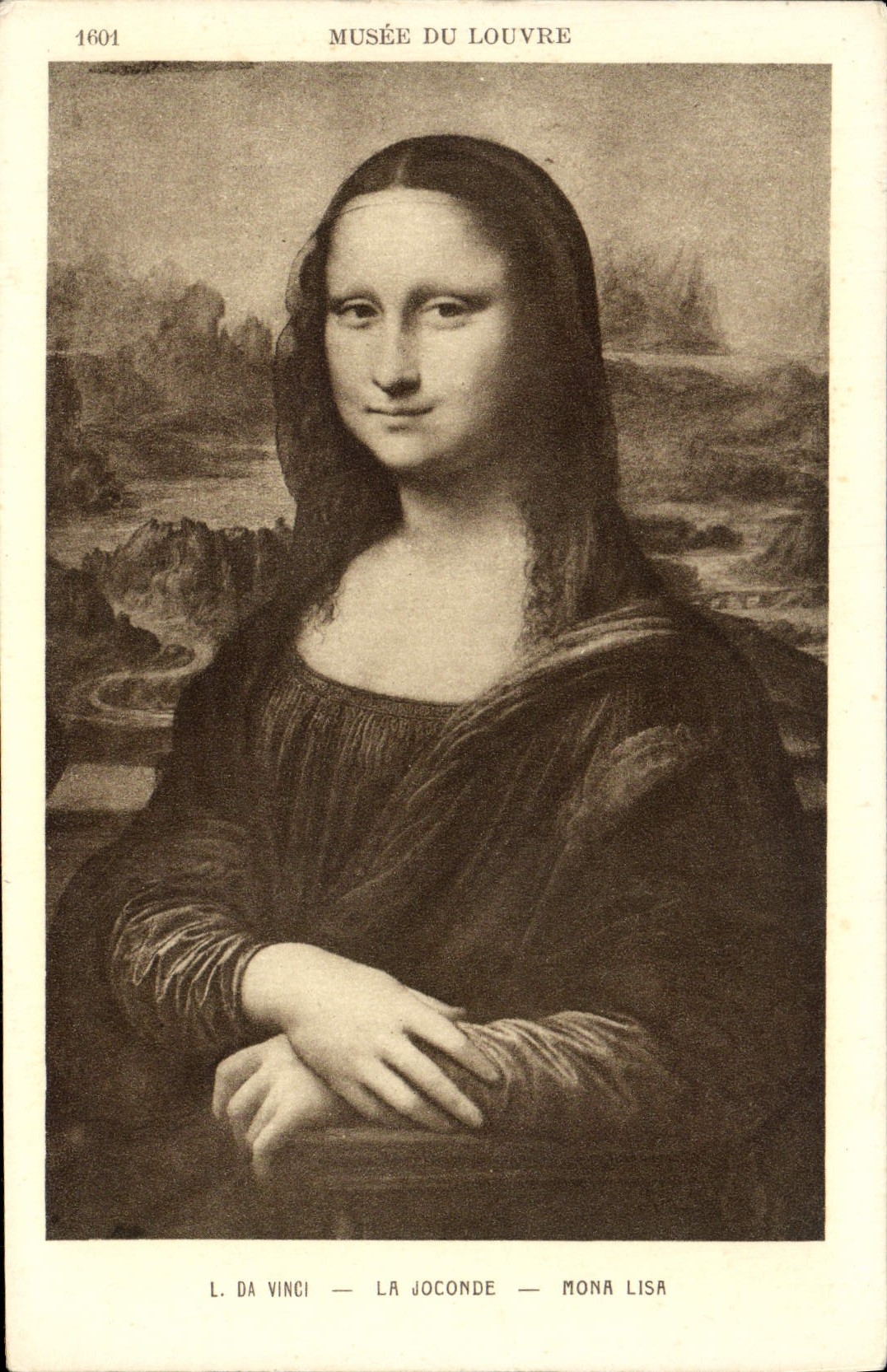 CPA Paris Musee du Louvre Leonard de Vinci La Joconde Mona Lisa