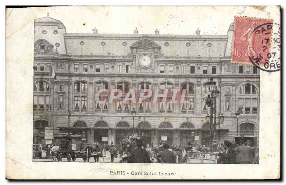 CPA Paris Gare Saint Lazare
