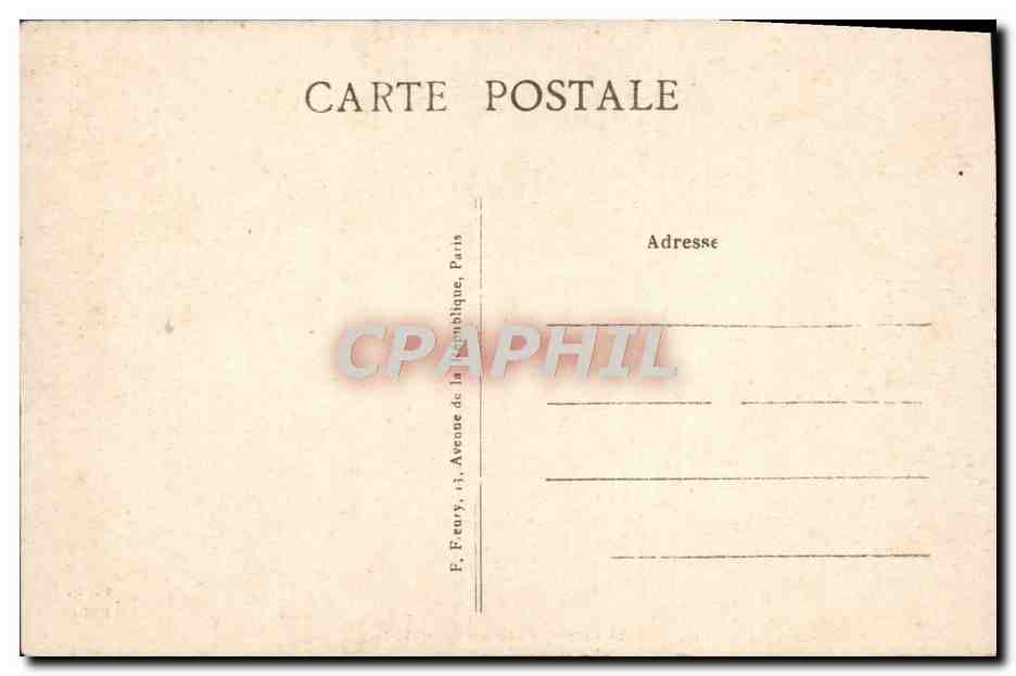 CPA Paris Catacombes La crypte ossements des martyrs — Rückseite