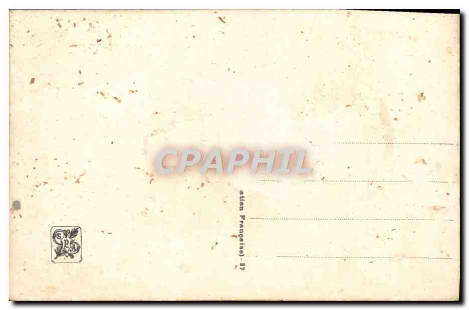 CPA Rigolot Le Matin Salon — Back