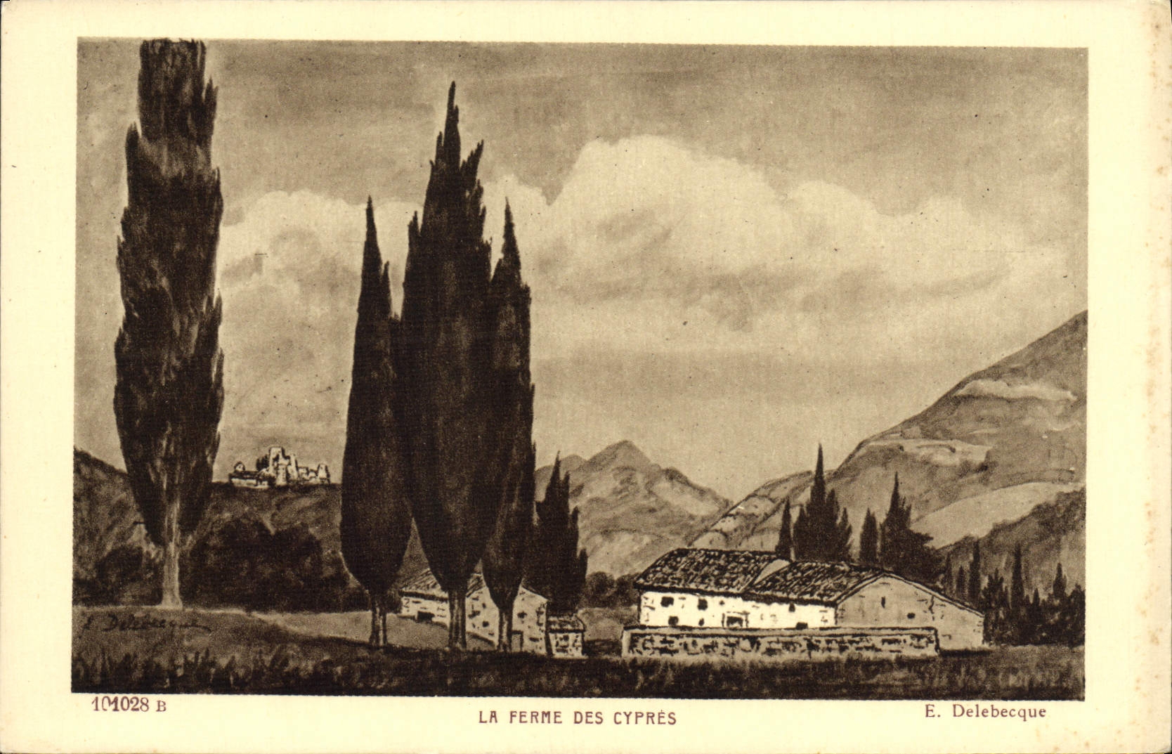 CPA La Ferme Des Cypres