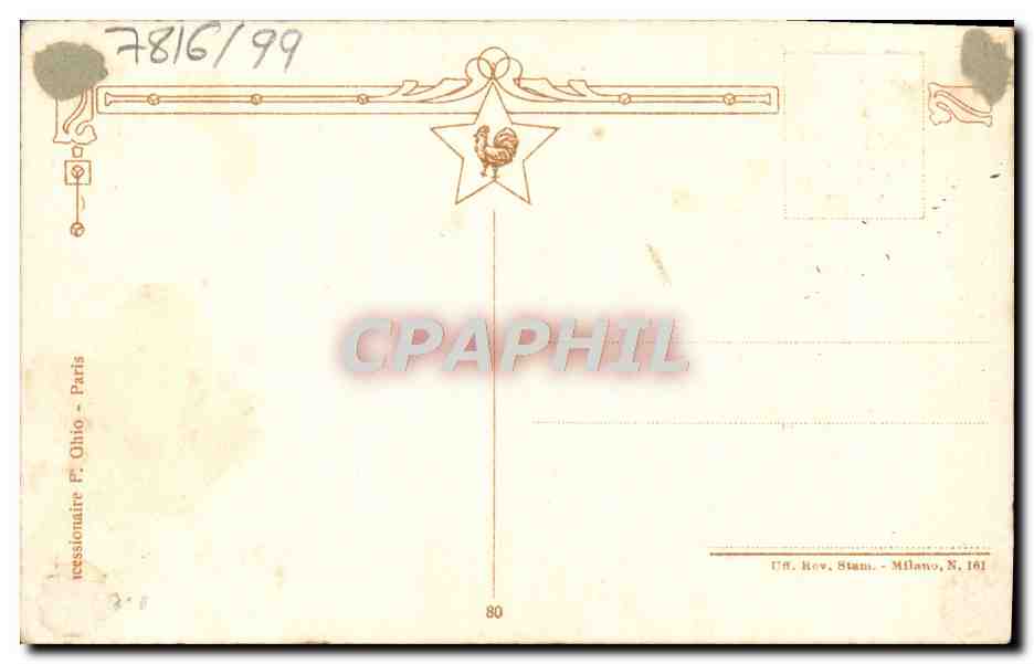 CPA Fantaisie Maison  — Verso