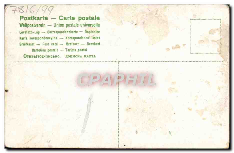 CPA Fantaisie Maison au bord de l'eau — Verso