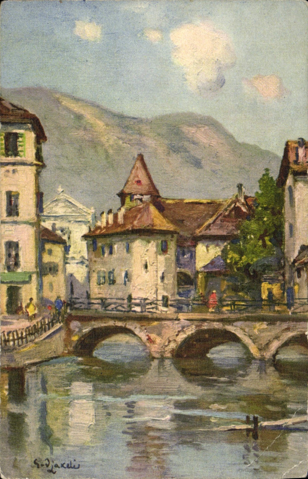 CPA Annecy Le Pont Morens